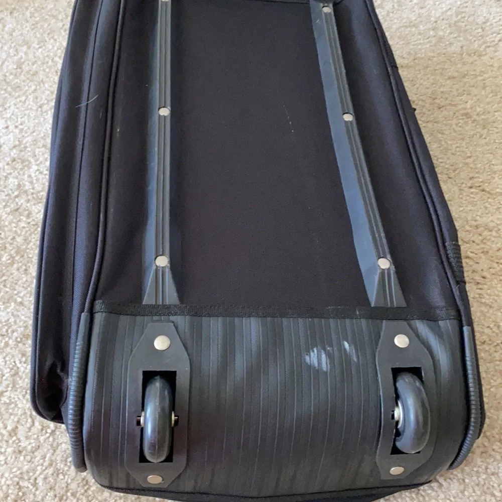 Black Sports Duffel Bag with Team Logo - Men Bags Luggage & Travel